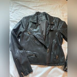 Blank NYC Charcoal Leather Jacket